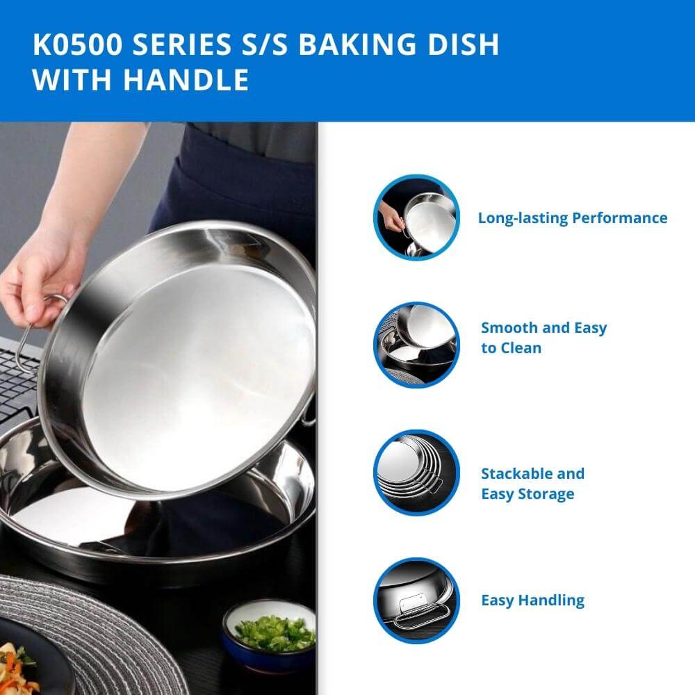 Stainless Steel Baking Dish with Handle – Toffi