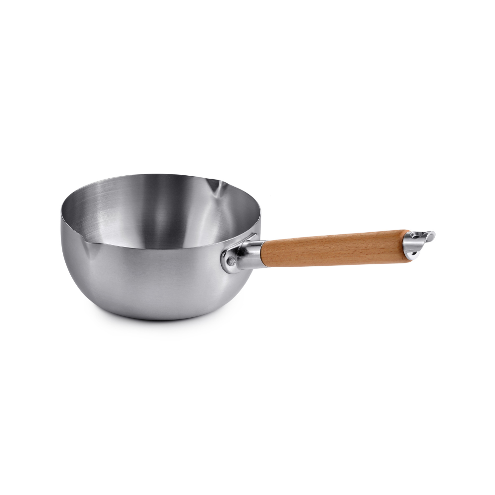 Stainless Steel Saucepans with Wood Handle Toffi